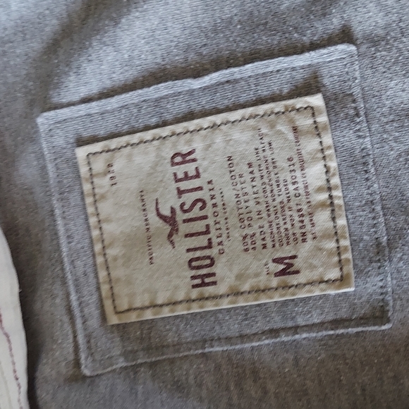 Rare 2010 Vintage HTF Hollister Zip Hooded Grey Logo Sweatshirt/Ultra Mini Dress - Picture 2 of 12